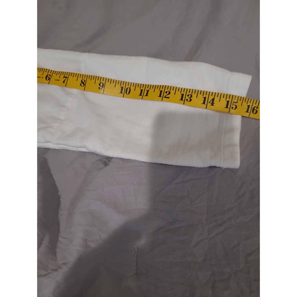 Postmark for Anthro Women SZ S Cotton linen white peplum top coastal casual boho - Picture 8 of 9